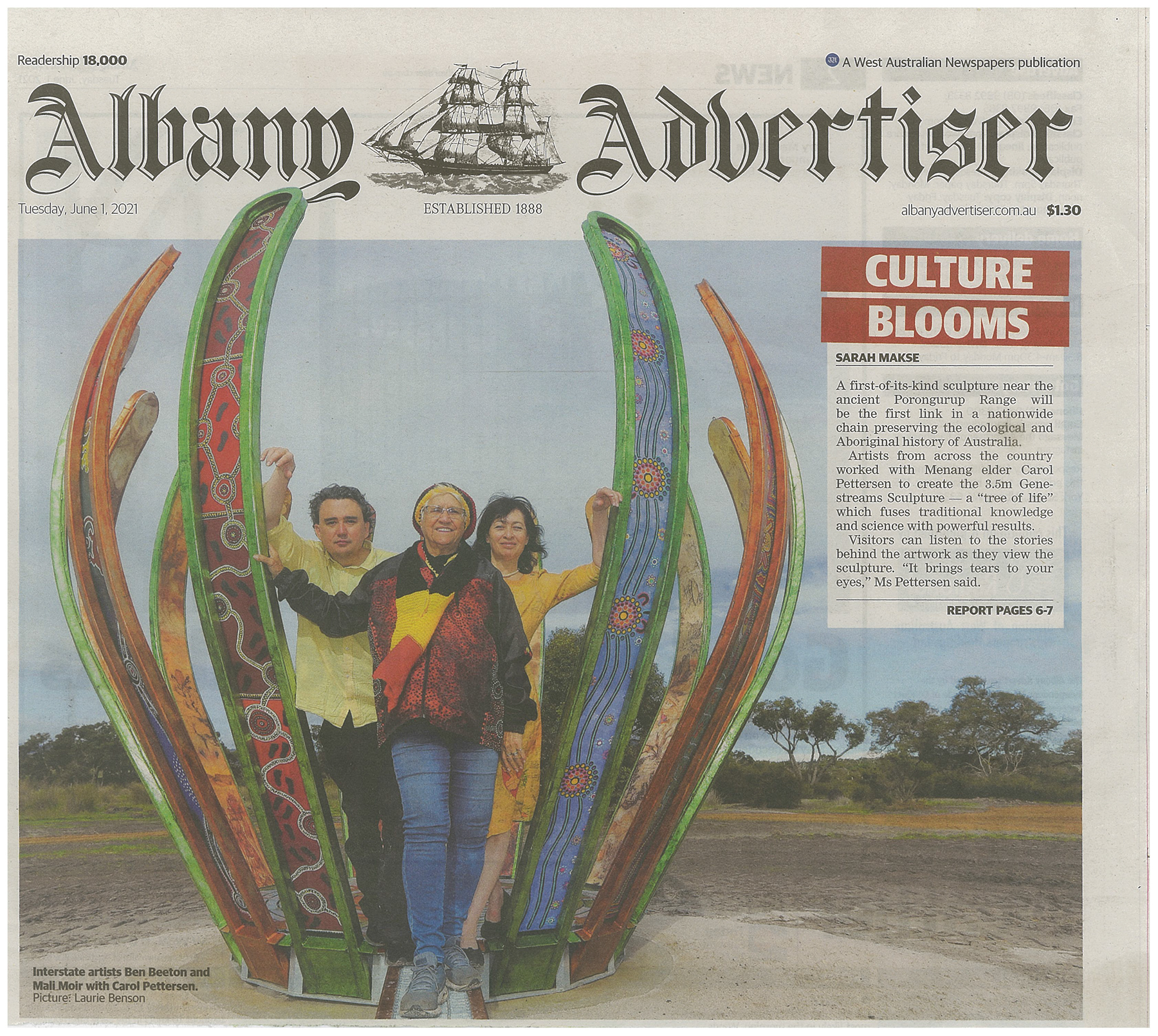Culture blooms article